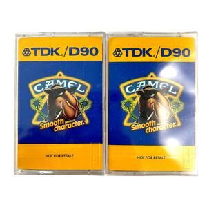 Camel Smooth‎ Character TDK/D90 Blank Cassette New in Sealed Package